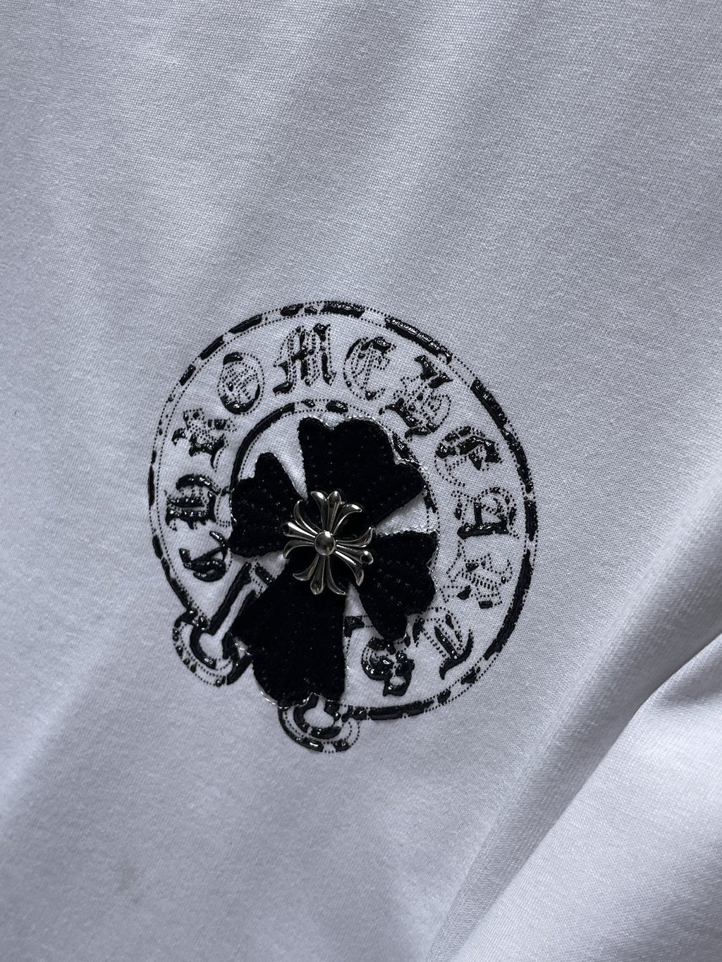 Chrome Hearts Cross Scroll Graphic Short-Sleeve T-Shirt