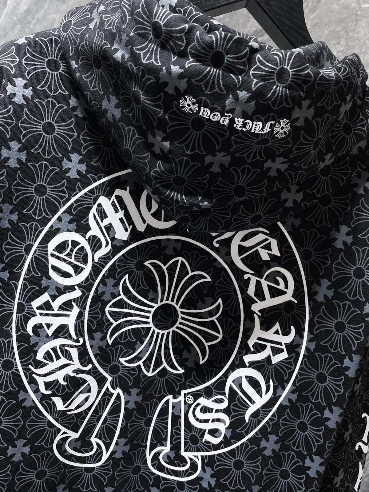 Chrome Hearts Floral Horseshoe Graphic Hoodie