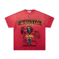 MAJESTIK Washed Red Graphic Short-Sleeve T-Shirt
