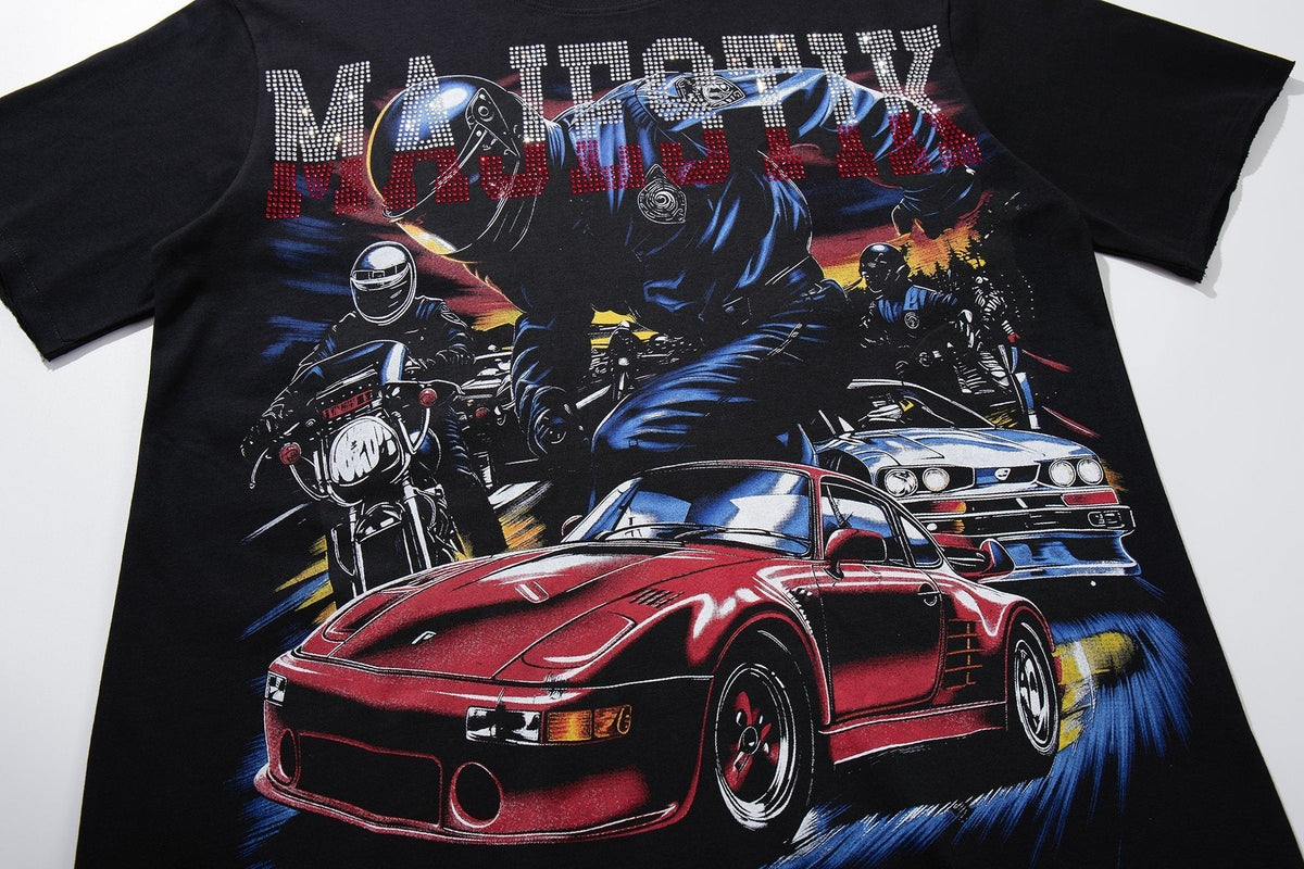 MAJESTIK Automotive Graphic Short-Sleeve T-Shirt