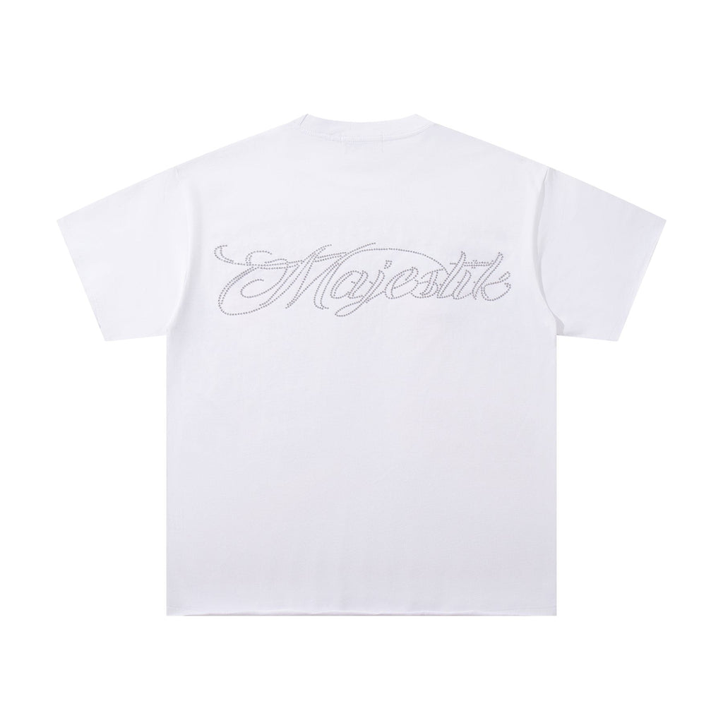 MAJESTIK Skull & Flame Graphic T-Shirt