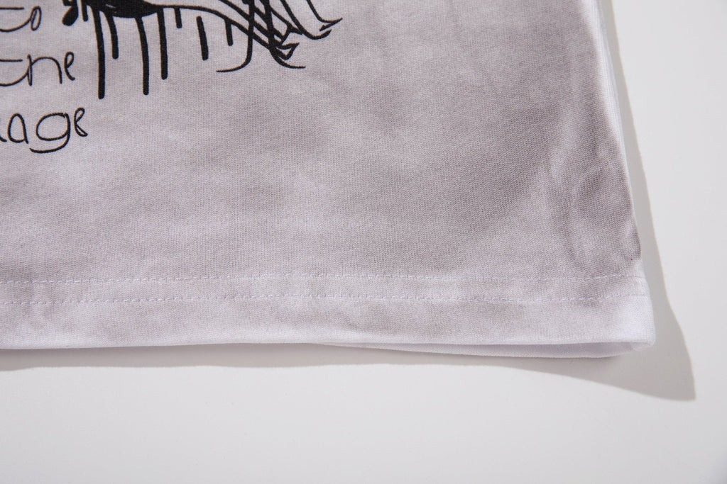 MAJESTIK Studded Washed Graphic Sleeveless T-Shirt