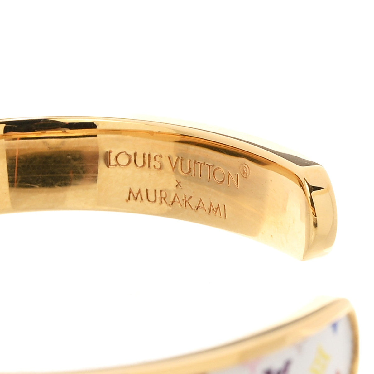LV X TM Monogram Multicolor LV Initiales Bracelet S White