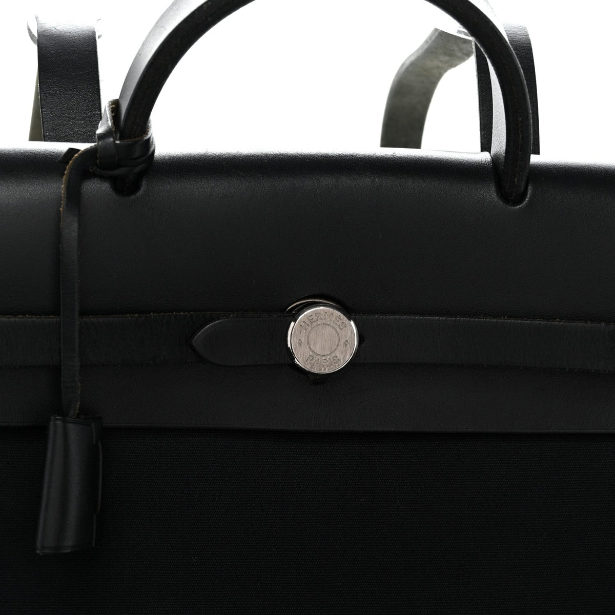 Toile Vache Calfskin Herbag 30 PM Backpack Black