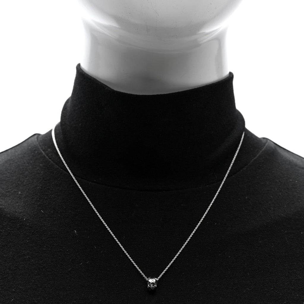 18K White Gold Coco Crush Pendant Necklace