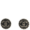 CC Chain Round Earrings Ruthenium Black Ruthenium Black