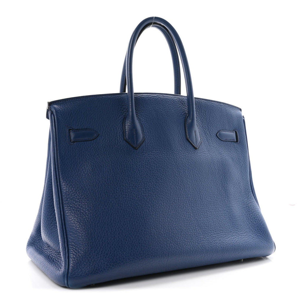 Taurillon Clemence Birkin 35 Bleu Brighton
