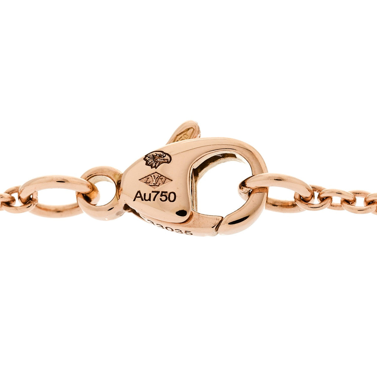 18K Pink Gold Empreinte Pendant Necklace