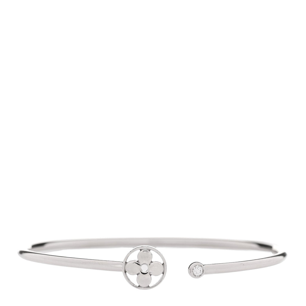18K White Gold Diamond Idylle Blossom Twist Bracelet