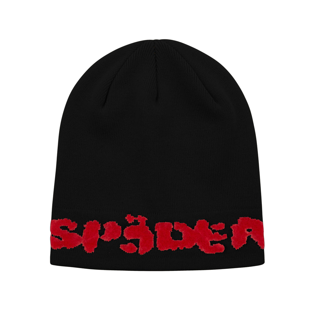 FUZZY LOGO MOHAIR BEANIE