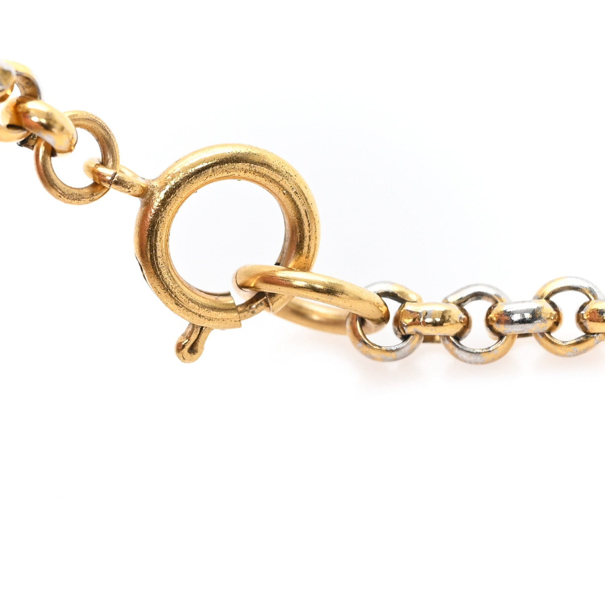 CC Heart Chain Pendant Necklace Gold