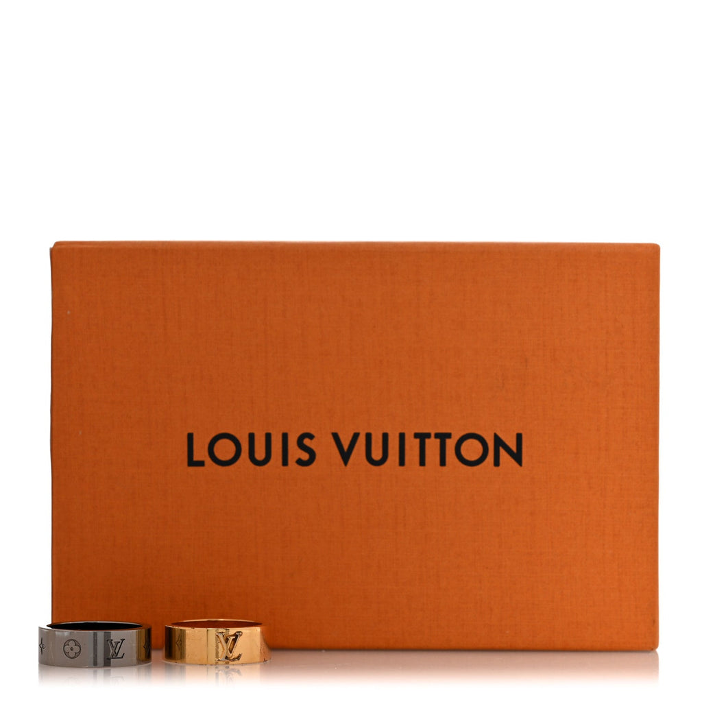 Metal LV Instinct Set of 2 Rings L 63 10.25 Silver Gold