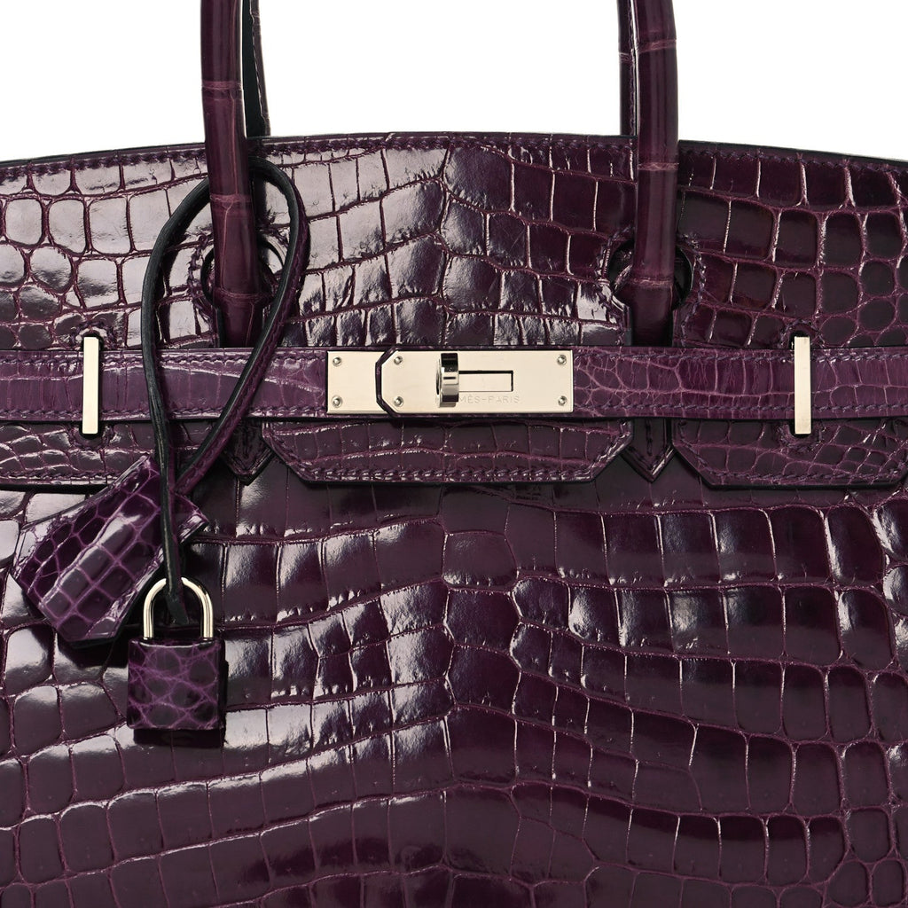 Shiny Niloticus Crocodile Birkin 30 Cassis