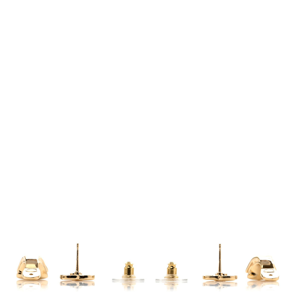 CC Turnlock Drop Earrings Gold