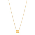 Metal GO-14 Necklace Gold