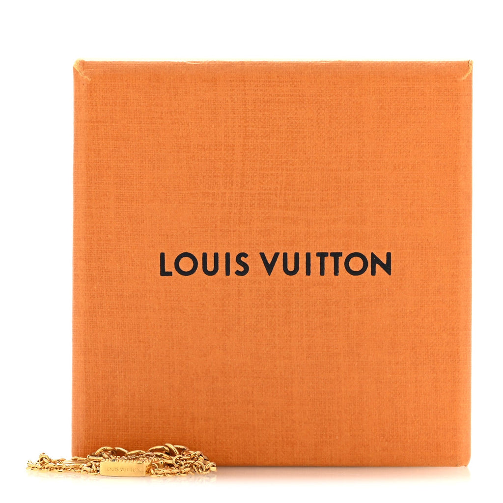 Metal Crystal LV Iconic Bracelet Gold