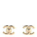 Metal CC Turnlock Earrings Gold