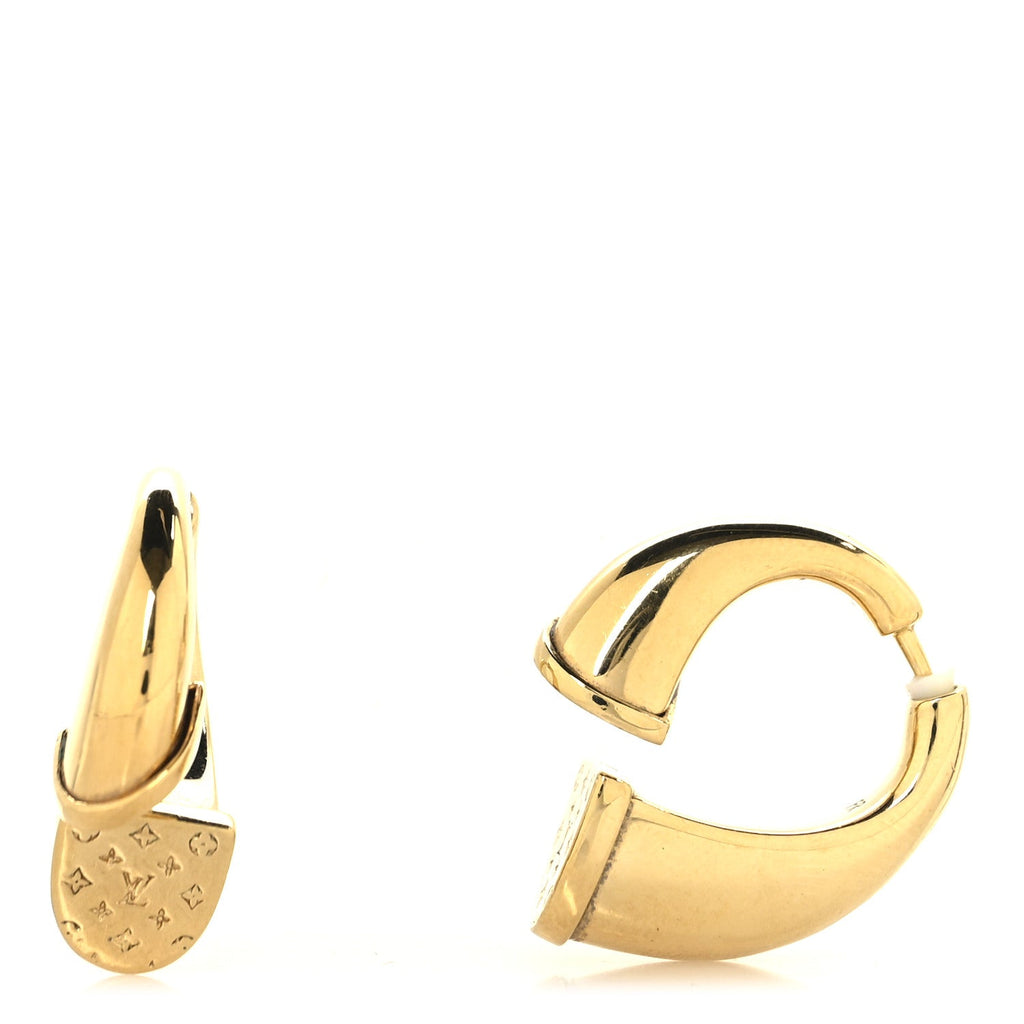 Metal Nanogram Sweet Dreams Horseshoe Earrings Gold