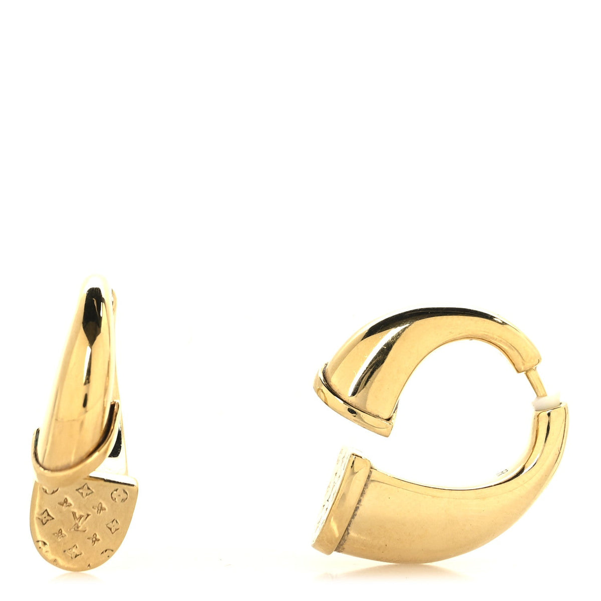 Metal Nanogram Sweet Dreams Horseshoe Earrings Gold