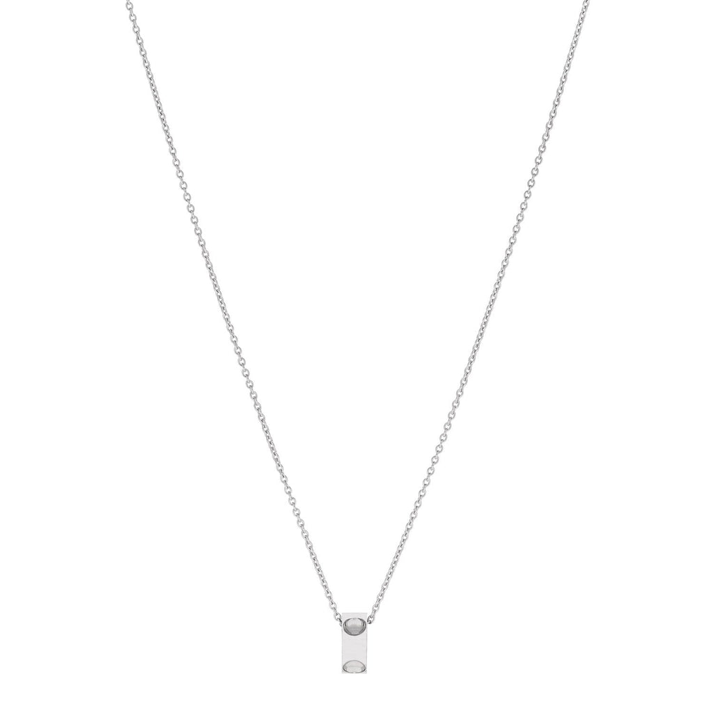 18K White Gold Empreinte Pendant Necklace