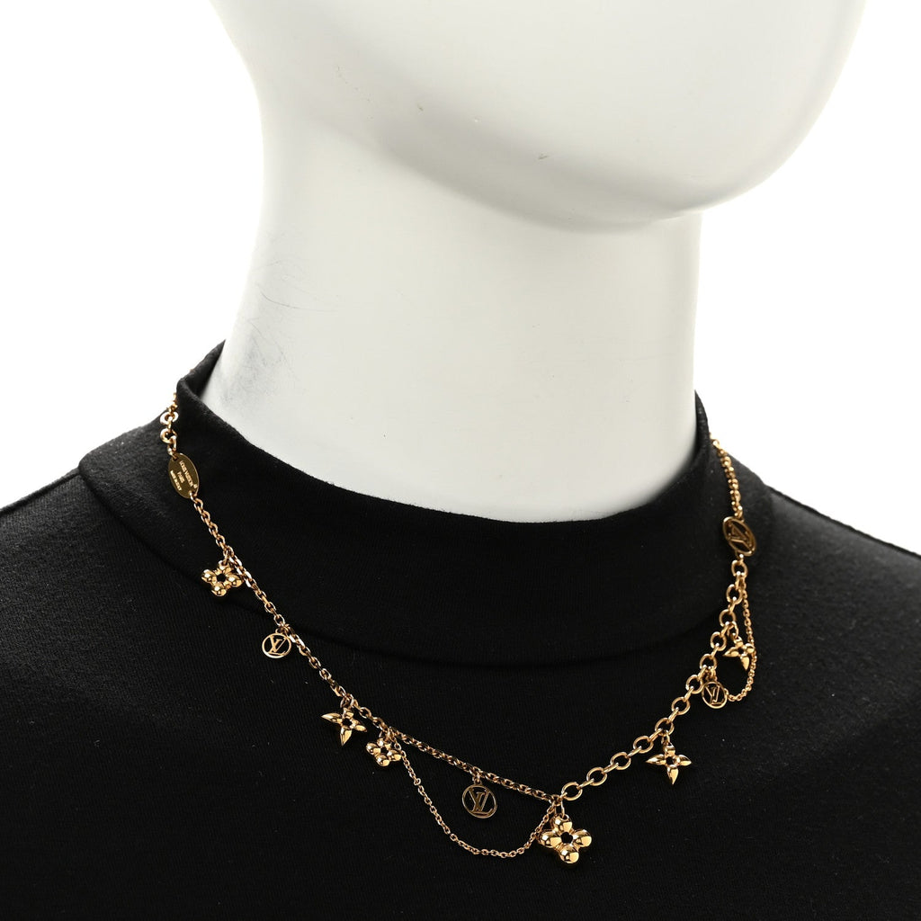 Metal Blooming Supple Necklace Gold