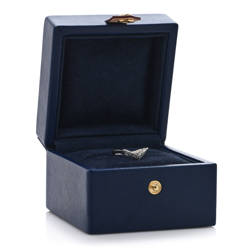 Platiunm Diamond V Pave Ring 50 5.5
