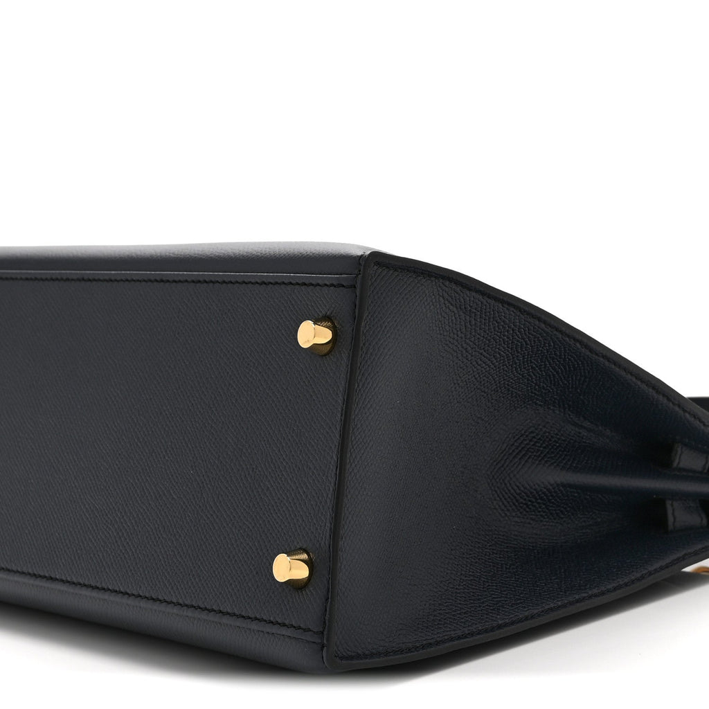 Epsom Kelly Sellier 28 Bleu Indigo