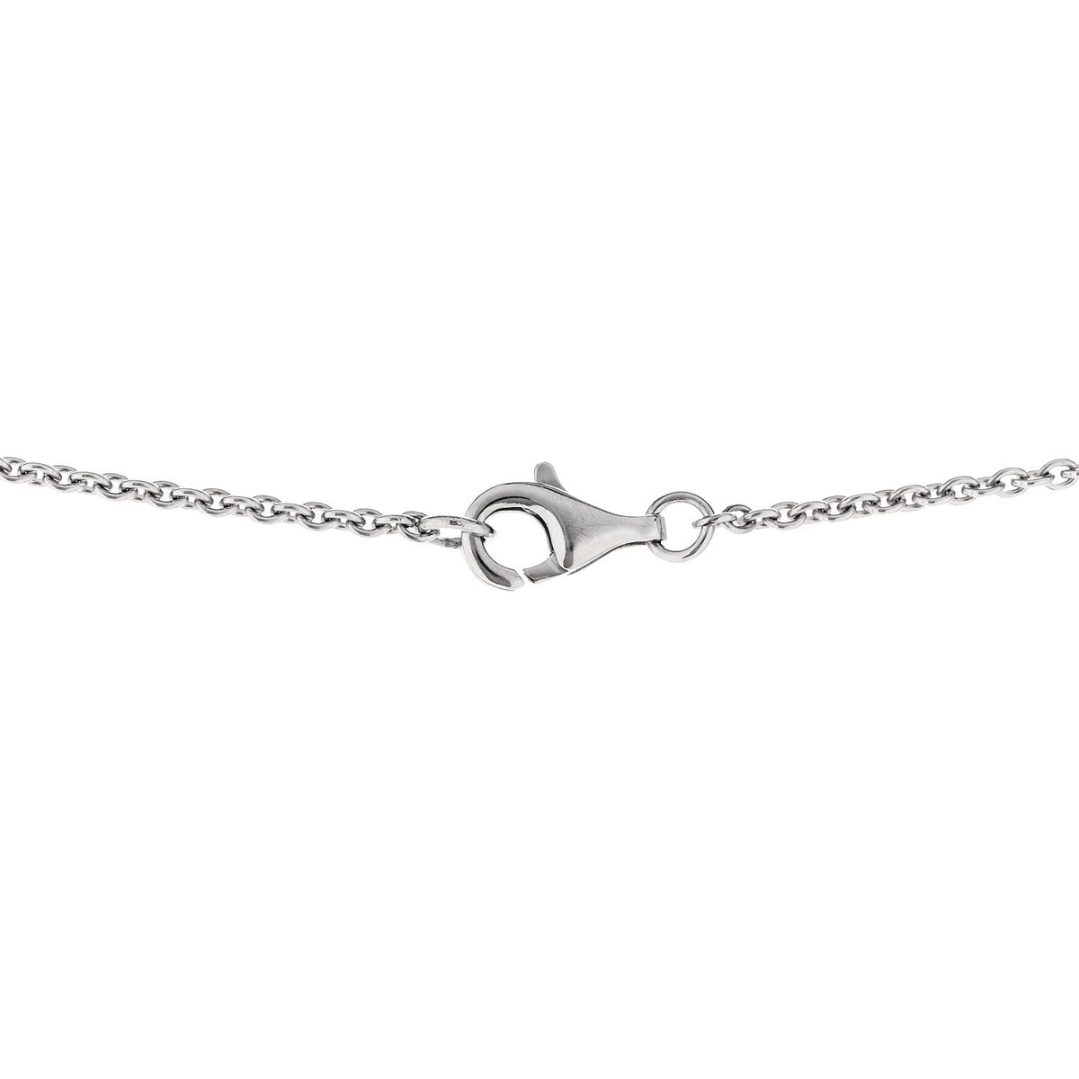 18K White Gold Diamond Bouton de Camelia Pendant Necklace