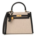 Toile H Swift Kelly Sellier 25 Ecru Bai Brun