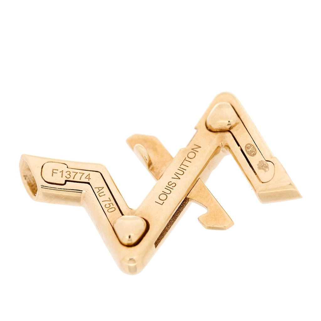 18K Yellow Gold Volt Upside Down Chain Bracelet Multi