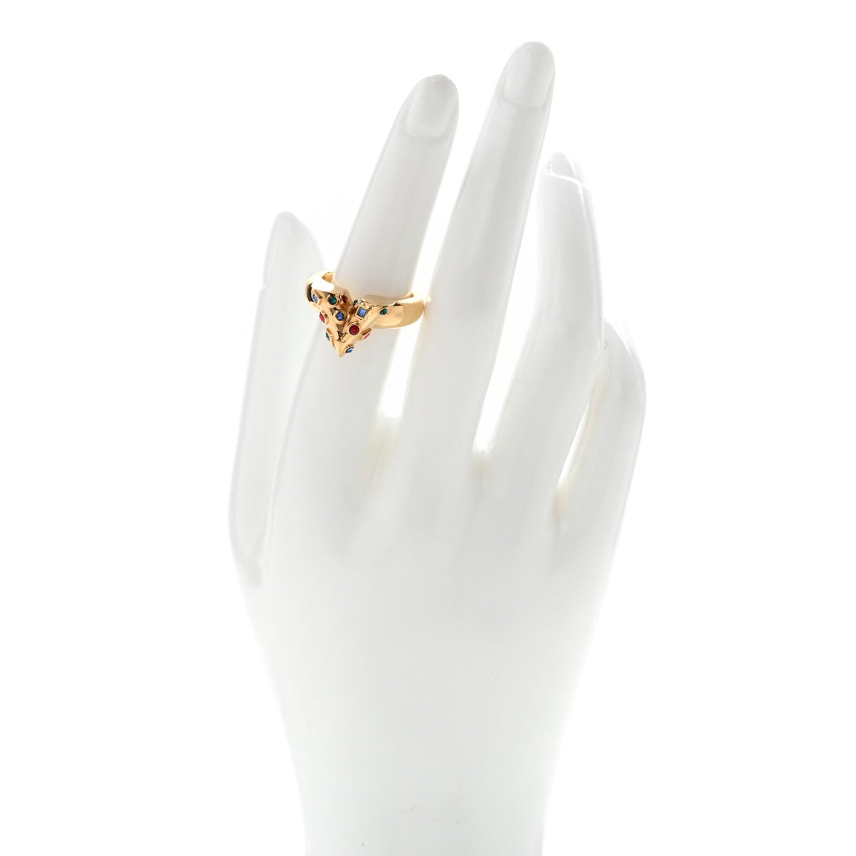 Crystal Planet Essential V Ring 53 6.25 Multicolor Gold