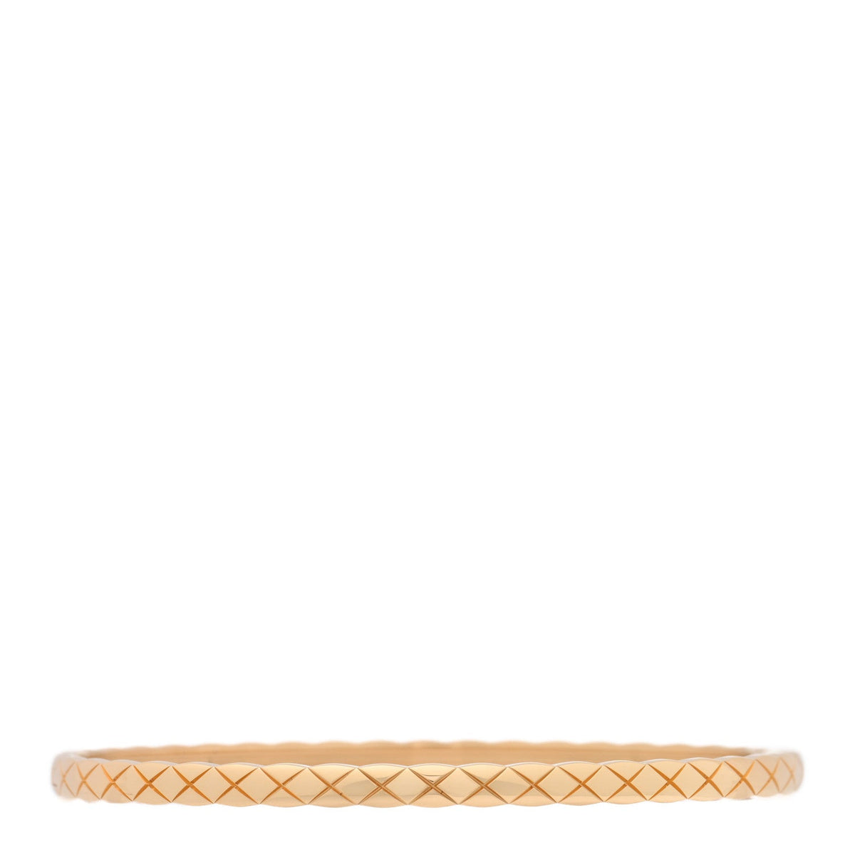 18K Yellow Gold Mini Coco Crush Bangle Bracelet L