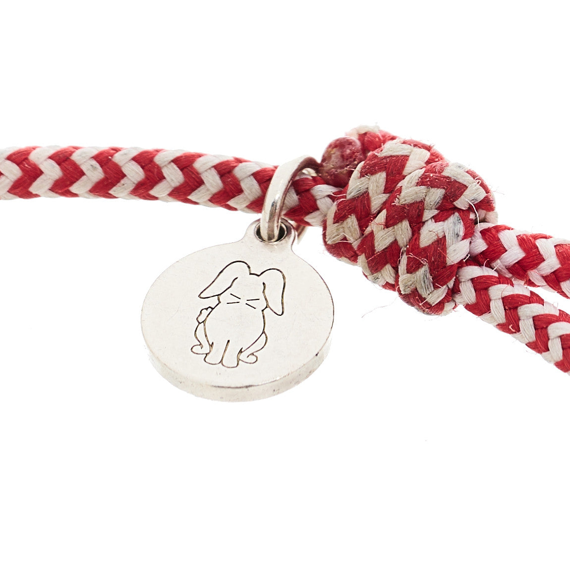 X UNICEF Sterling Silver Lockit Bracelet Red White