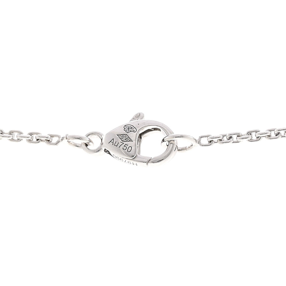 18K White Gold Diamond Idylle Blossom LV Pendant Necklace