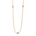 Pearl CC Camellia Long Necklace Gold