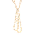 Pearl Multi Strand CC Necklace Gold