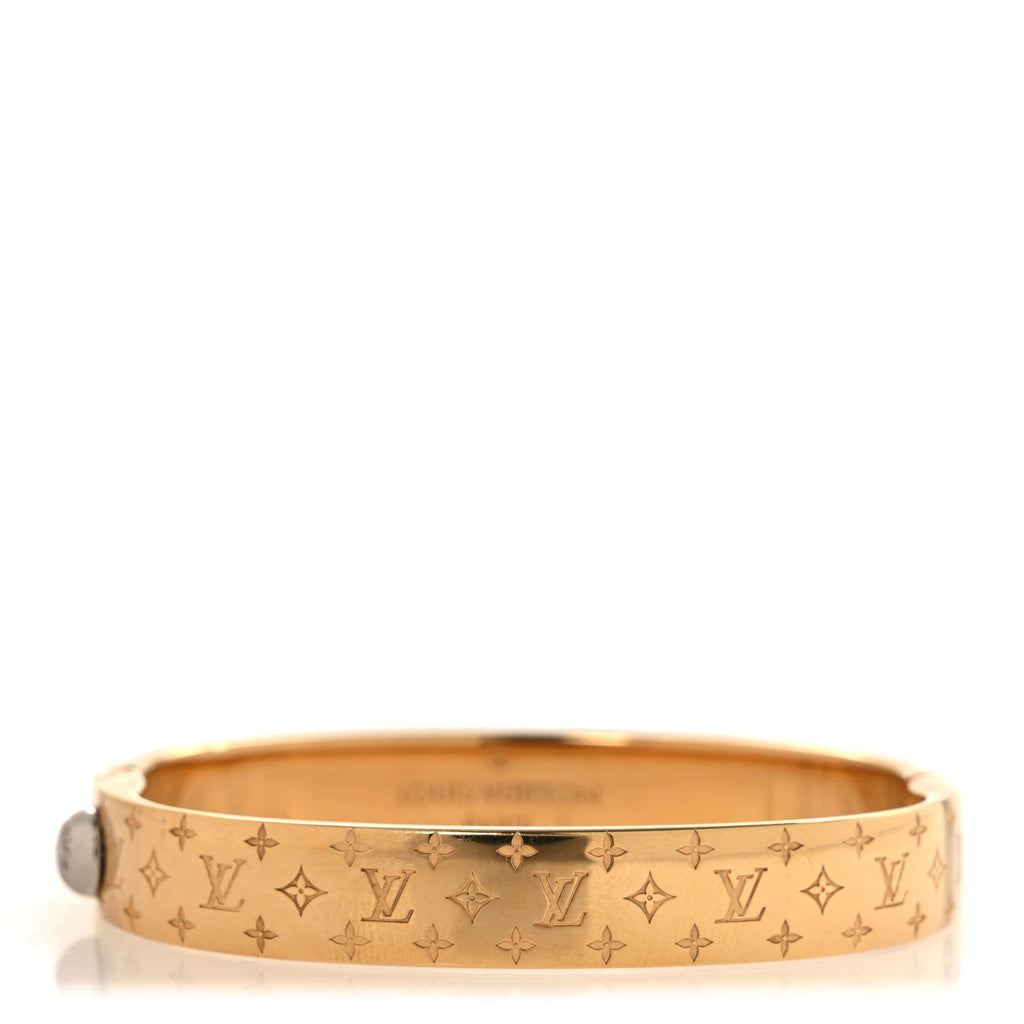 Brass Monogram Nanogram Cuff S Gold