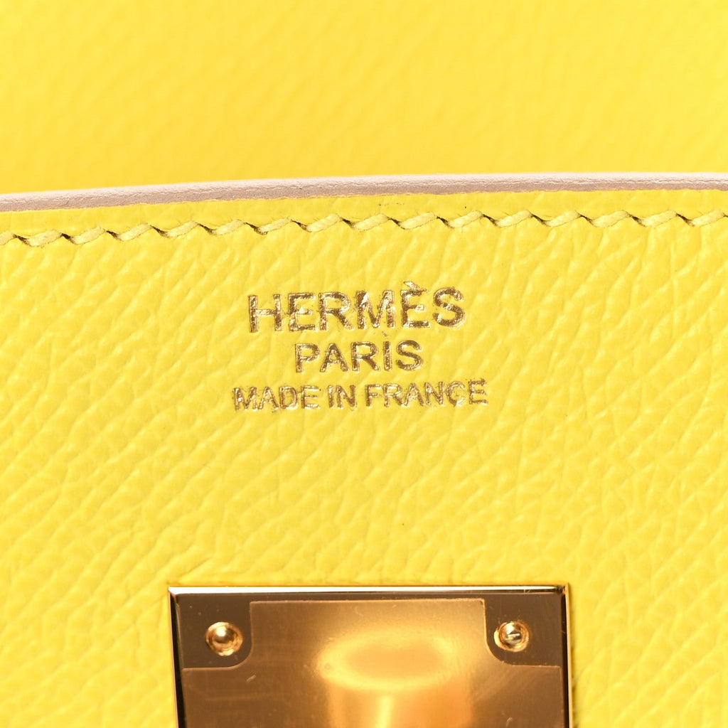 Epsom Birkin 30 Jaune Poussin