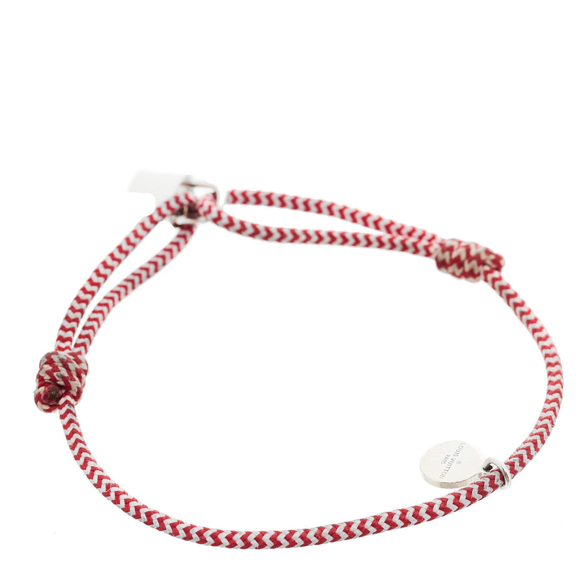 X UNICEF Sterling Silver Lockit Bracelet Red White