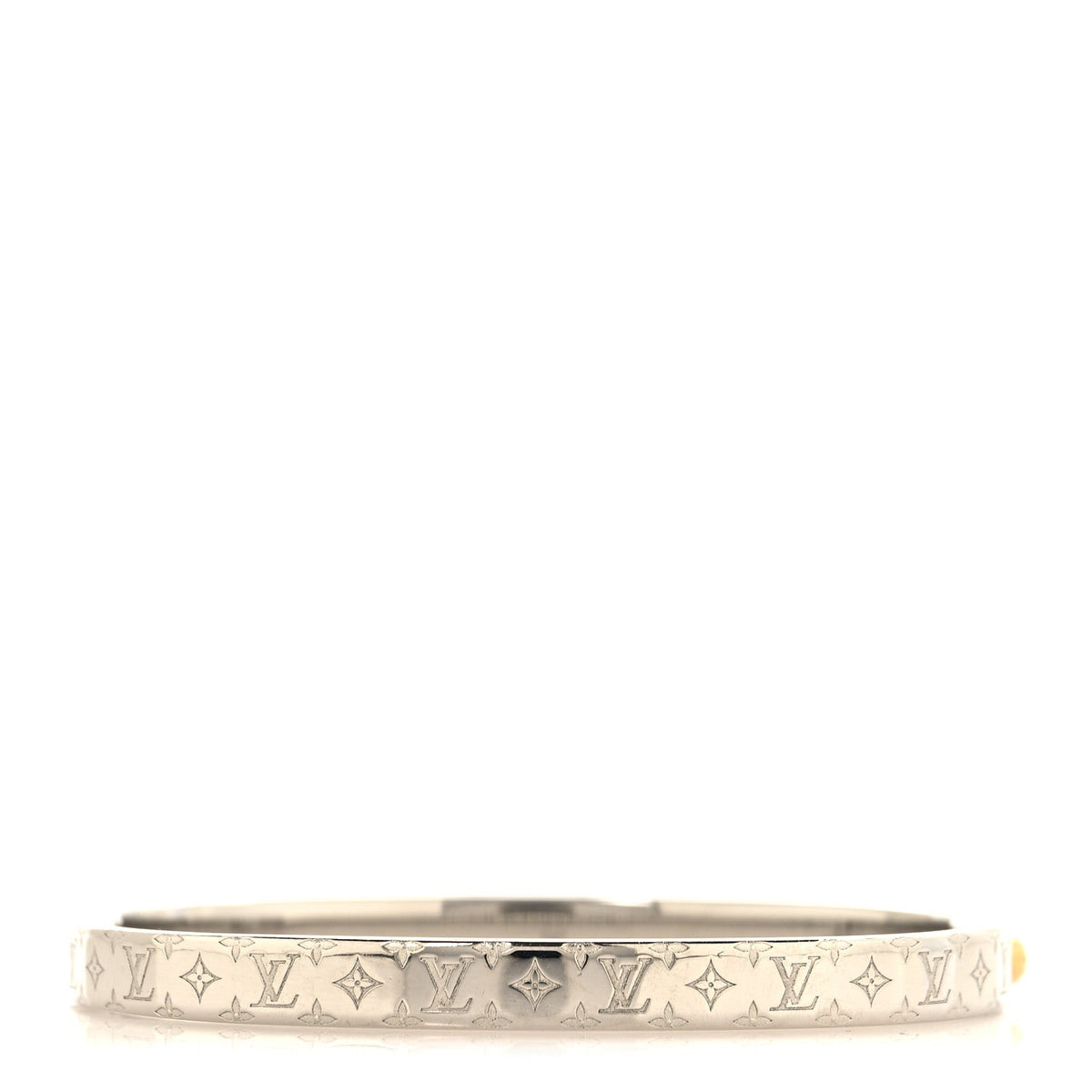Brass Monogram Nanogram Bracelet M Palladium