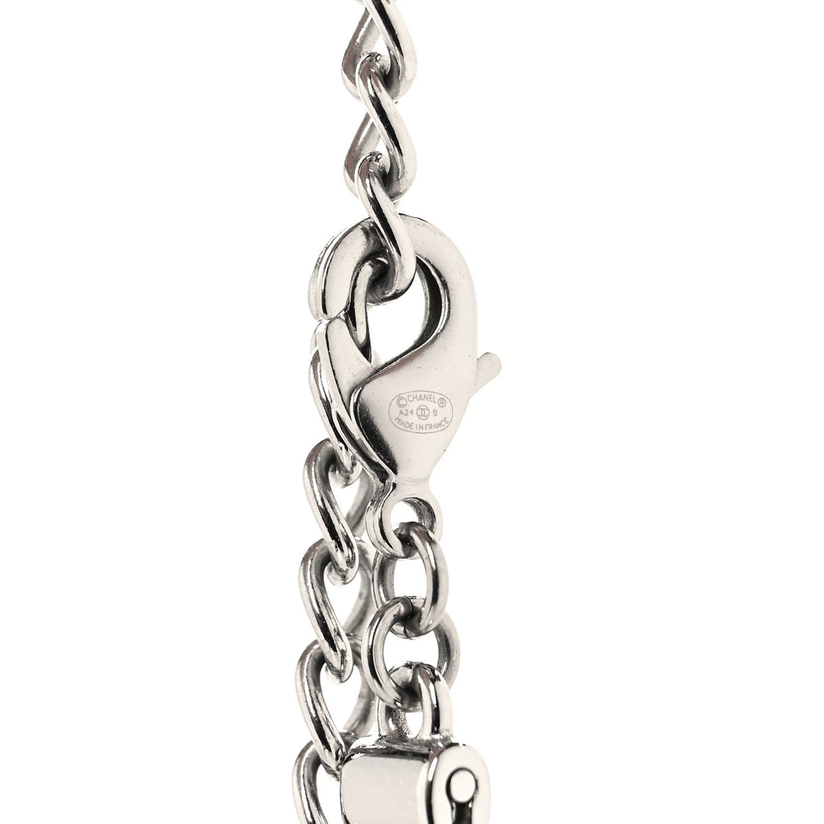 Metal Chain CC Choker Silver