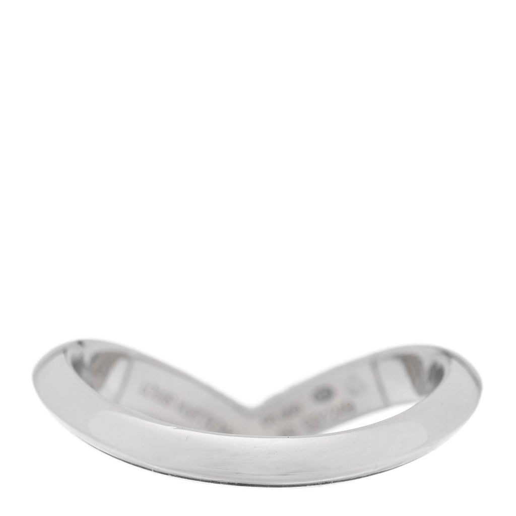 Platiunm Diamond V Pave Ring 50 5.5