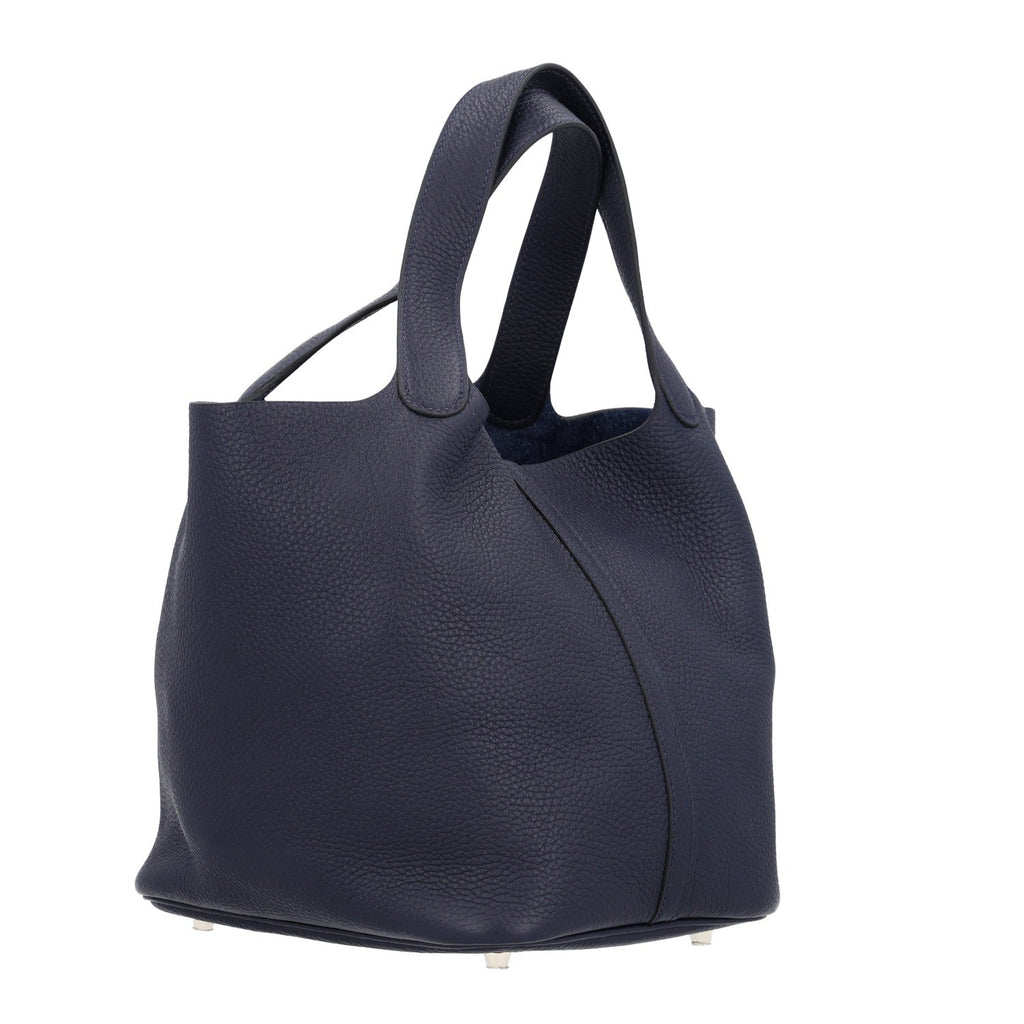 Taurillon Clemence Picotin Lock 22 MM Bleu Nuit