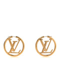 Metal Louise Hoop Earrings Gold