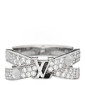 18K White Gold Diamond Empreinte Double Pave Ring 49 5