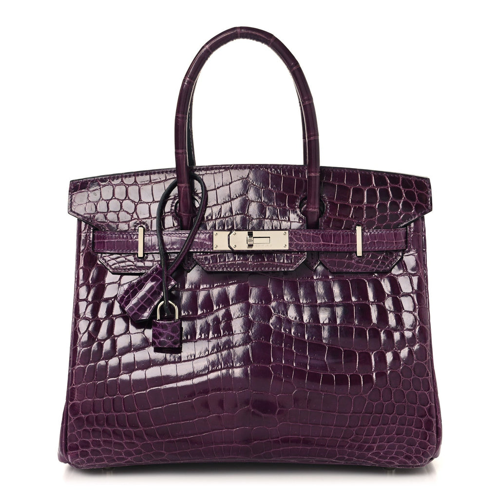 Shiny Niloticus Crocodile Birkin 30 Cassis