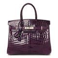 Shiny Niloticus Crocodile Birkin 30 Cassis