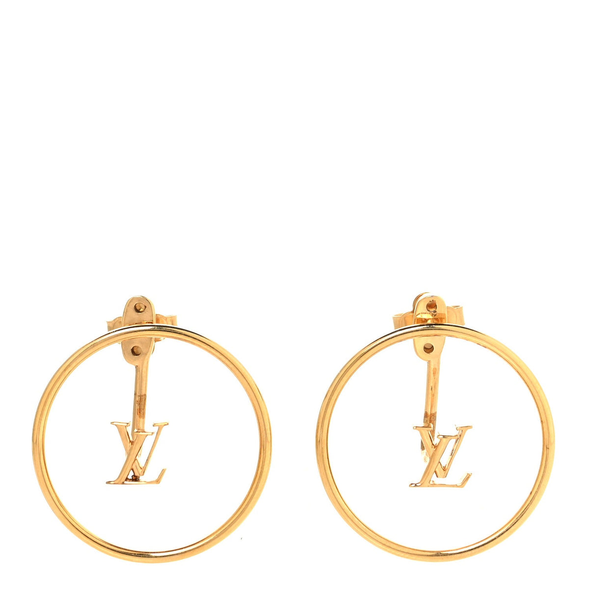 LV Eclipse Hoop Earrings Gold