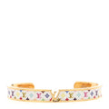 LV X TM Monogram Multicolor LV Initiales Bracelet S White