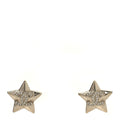 Crystal Star CC Stud Earrings Silver